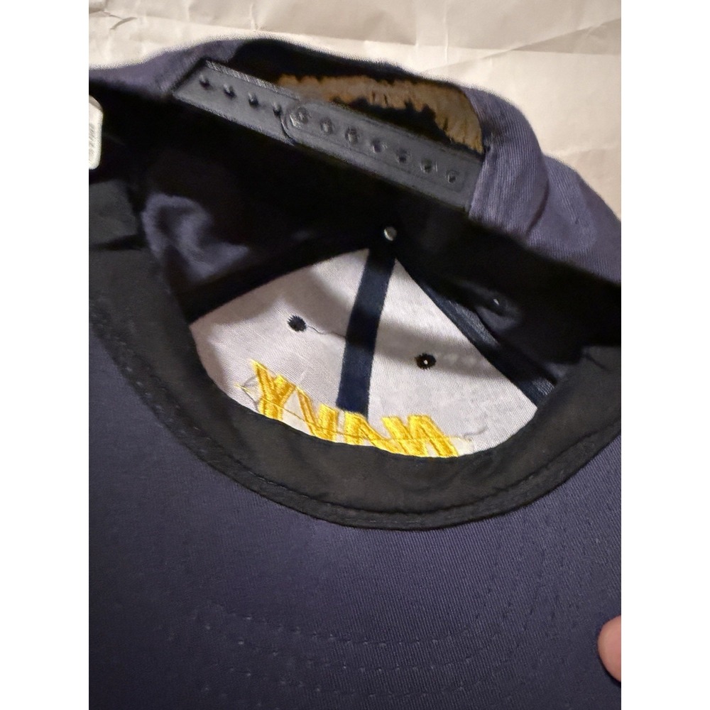 VTG US Navy Let The Journey Begin Snapback Hat Military Baseball Cap Blue - Picture 2 of 4